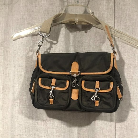 J. Crew Handbags - J.Crew bag / purse / shoulder bag nylon & leather